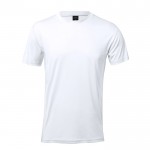 Ademend sublimatie T-shirt, 135 g/m2 in de kleur wit