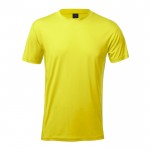 Ademend sublimatie T-shirt, 135 g/m2 in de kleur geel