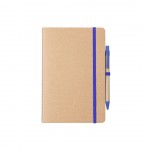 Notitieboekjes met pen en kleurdetail kleur blauw