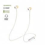 Eco Bluetooth® 5.0 oordopjes met logo kleur naturel zevende weergave