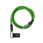 Set elastische fitnessbanden met logo kleur groen