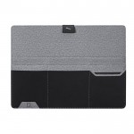 Laptopstandaard / laptopsleeve bedrukken met smartphonehouder kleur grijs eerste weergave