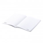 A5 notitieboek met kaft van steenextracten kleur wit vierde weergave