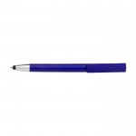 Metallic tactiele pen met mobiele telefoonhouder kleur blauw eerste weergave