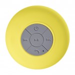 Kleurrijke plastic en rubber multifunctionele speaker kleur geel eerste weergave