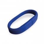 Siliconen usb-armband in leuke kleuren kleur blauw