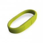 Siliconen usb-armband in leuke kleuren kleur limoen groen