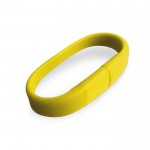 Siliconen usb-armband in leuke kleuren kleur geel