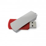 Rechthoekige, draaibare USB stick kleur rood