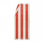 Bedrukte badhanddoek van katoen, 80 x 180 cm kleur rood
