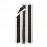 Bedrukte badhanddoek van katoen, 80 x 180 cm kleur zwart