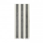 Katoenen strandlaken met logo voor strandstoel, 80 x 180 cm kleur grijs tweede weergave