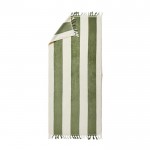 Bedrukte badhanddoek van katoen, 80 x 180 cm kleur donkergroen