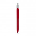 Gekleurde pennen met verchroomde top kleur rood eerste weergave