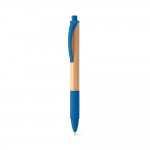Bamboe promotie pennen met logo kleur koningsblauw tweede weergave