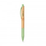 Bamboe promotie pennen met logo kleur lichtgroen afbeelding met logo/81013_119-box.jpg