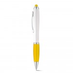 Antislip reclame pennen met touch tip kleur geel