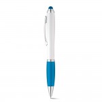 Antislip reclame pennen met touch tip kleur lichtblauw