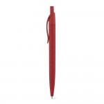 Eco pennen met huls van tarwestro kleur rood