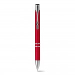 Plastic pen met naam voor reclame kleur rood