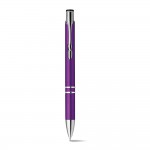 Plastic pen met naam voor reclame kleur paars