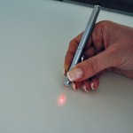 Reclame pennen met laserpointer kleur matzilver tweede weergave