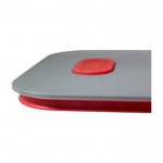 Lunchbox met afscheider en steun kleur rood alternatieve weergave