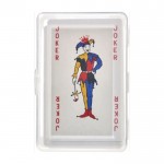 Klassiek Frans kaartspel van 54 kaarten kleur doorzichtig zesde weergave