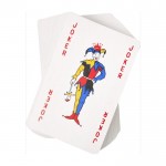 Klassiek Frans kaartspel van 54 kaarten kleur doorzichtig zevende weergave