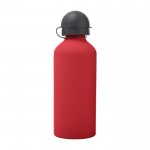 Aluminium fles voor koud water kleur rood vierde weergave