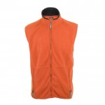 Fleece bodywarmer met logo, 280 g/m2 in de kleur oranje