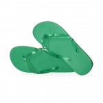 Slippers met opdruk en EVA zool kleur groen