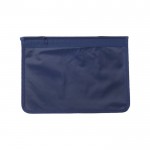 Nylon documentenkoffer met ritssluiting kleur marineblauw tweede weergave