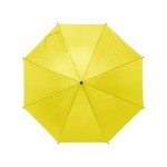 Automatische paraplu van 190T polyester kleur geel eerste weergave
