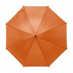 Automatische paraplu van 190T polyester kleur oranje eerste weergave