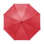 Automatische paraplu van 190T polyester kleur rood eerste weergave