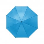 Automatische paraplu van 190T polyester kleur lichtblauw eerste weergave