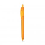 Gerecyclede reclame pennen met logo kleur oranje tweede weergave