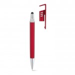 Multifunctionele metalen pennen bedrukken met verwijderbare dop kleur rood eerste weergave