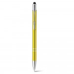 Aluminium reclame pennen met touch tip kleur geel