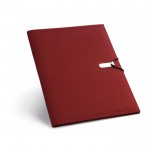 Schrijfmappen met blocnote voor bedrijven kleur rood