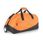 Sportieve tas voor merchandising kleur oranje met logo