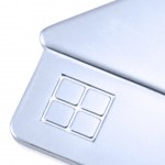 Reclame sleutelhanger in de vorm van een huisje kleur zilver derde weergave