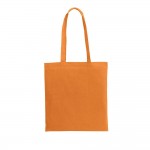 Katoenen tassen met logo kleur oranje