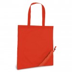 Opvouwbare tas van 190T polyester kleur rood