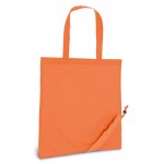 Opvouwbare tas van 190T polyester kleur oranje