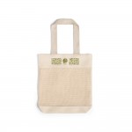 Katoenen tas bedrukt met logo, 180 g/m2 kleur ivoor afbeelding met logo