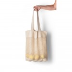Katoenen tas bedrukt met logo, 180 g/m2 kleur ivoor derde weergave