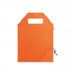 190T rPet opvouwbare tassen met logo oranje