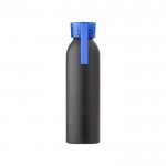 Fles met matte afwerking en siliconen band kleur blauw eerste weergave